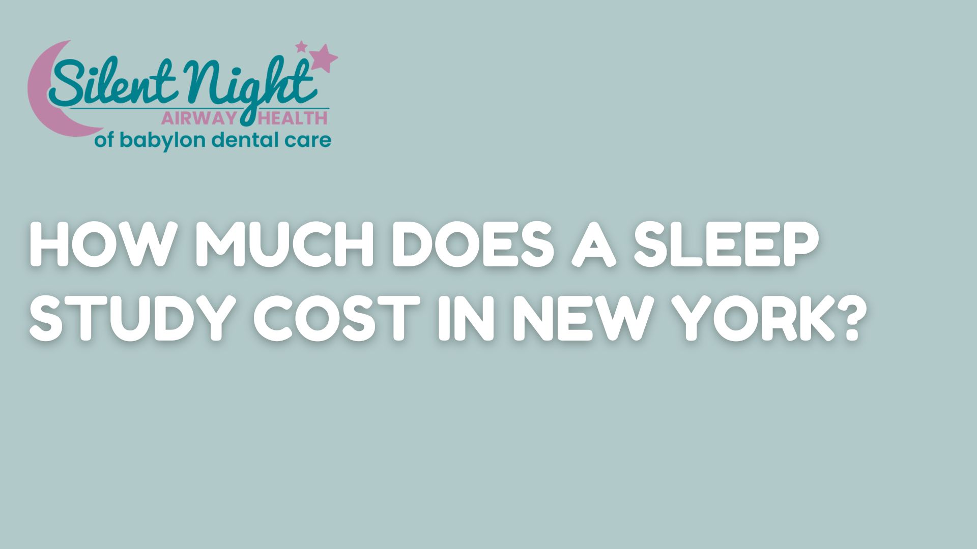 How Much Does a Sleep Study Cost in New York?