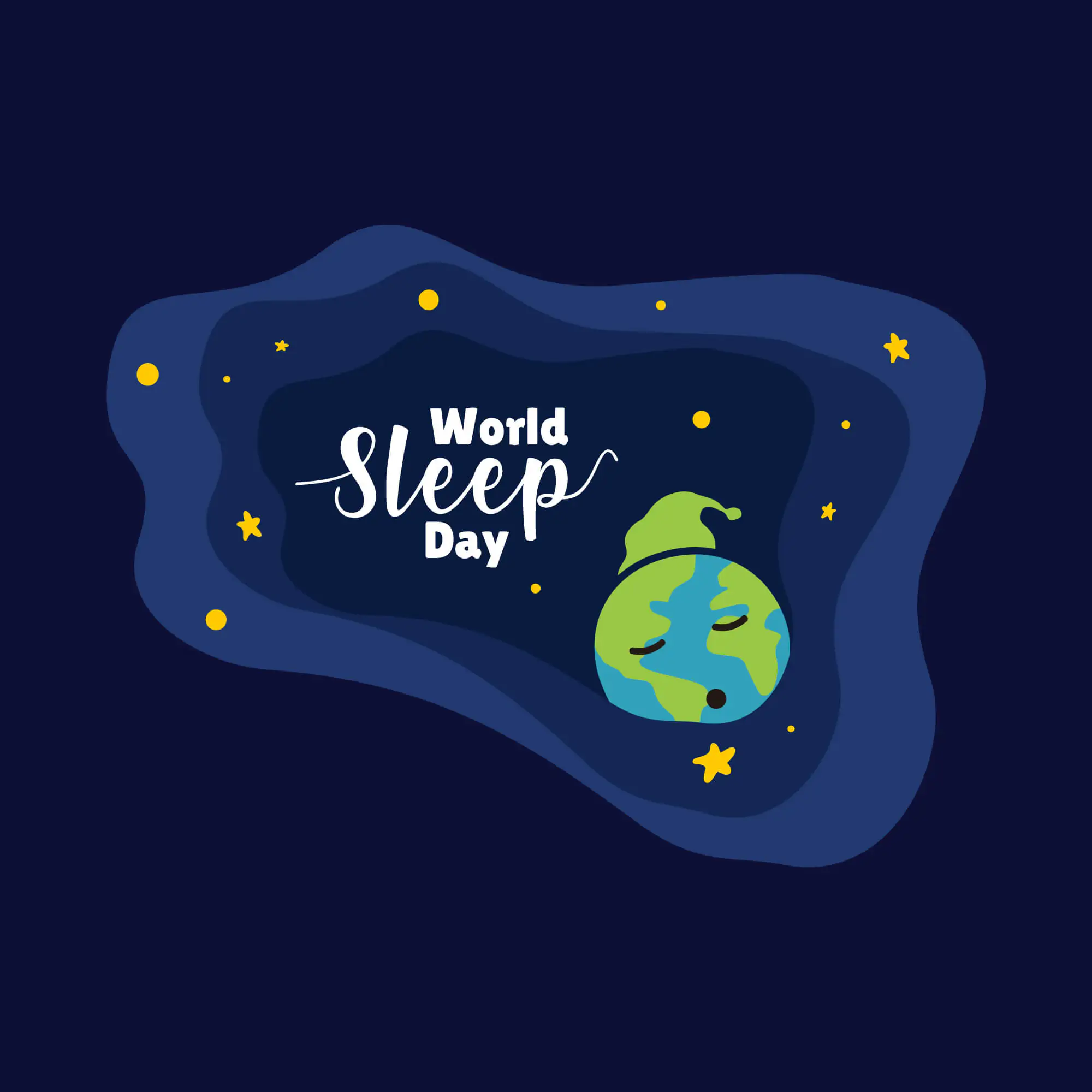 World,sleep,day,vector,design,illustration